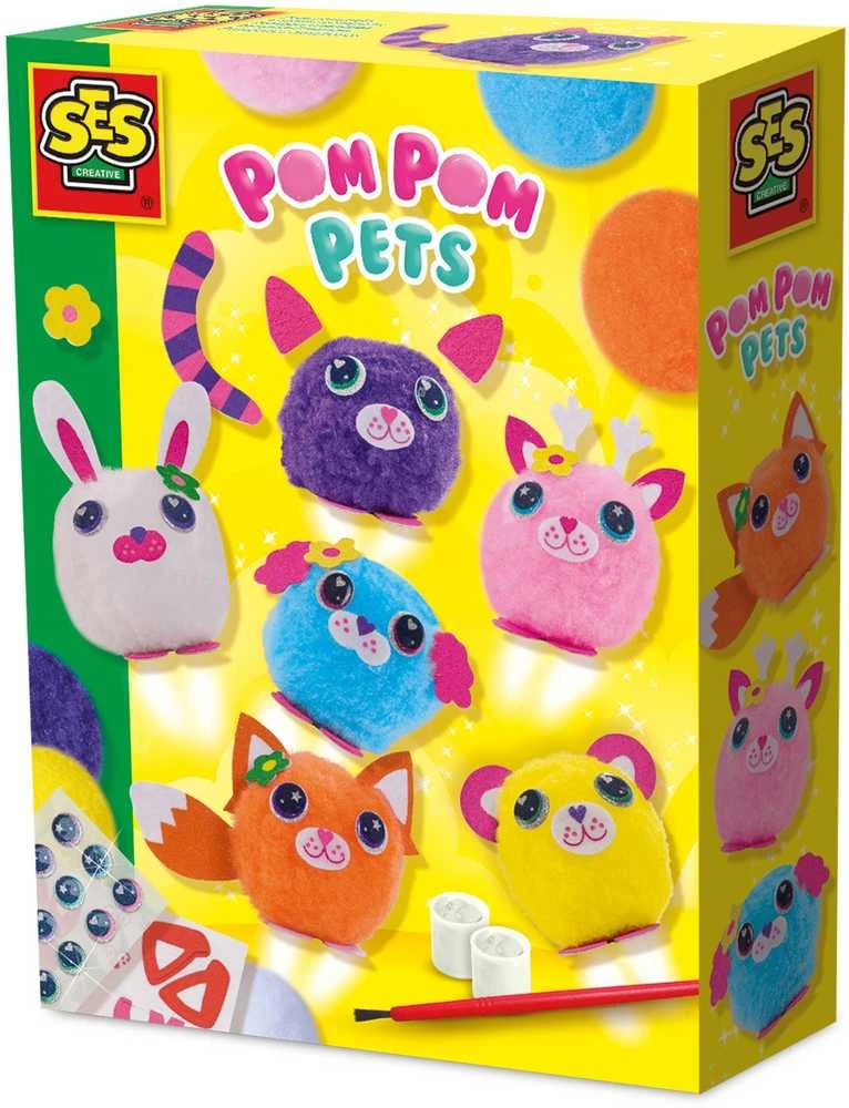 Dėlionė Ses_Creative Kūrybos rinkinys SES Creative Pom Pom Pets 14789