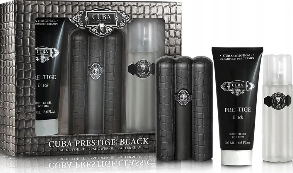Cuba Prestige Juodas EDT tualetinis vanduo vyrams, 90 ml