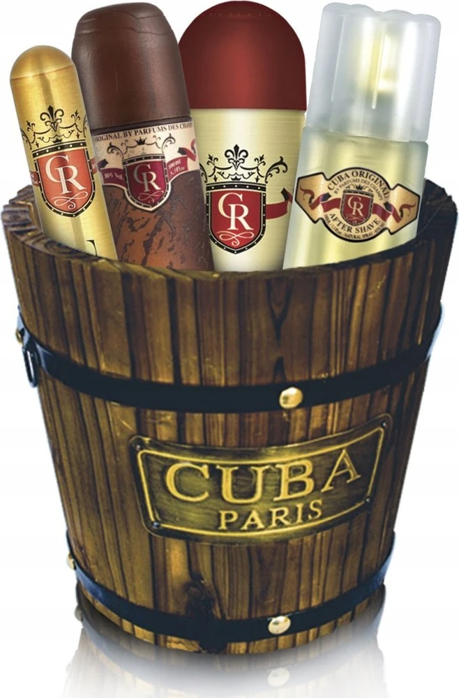 Cuba Royal rinkinys vyrams (EDT, 100 ml + EDT, 35 ml + kūno purškiklis, 200 ml + vanduo po skutimosi, 100 ml)