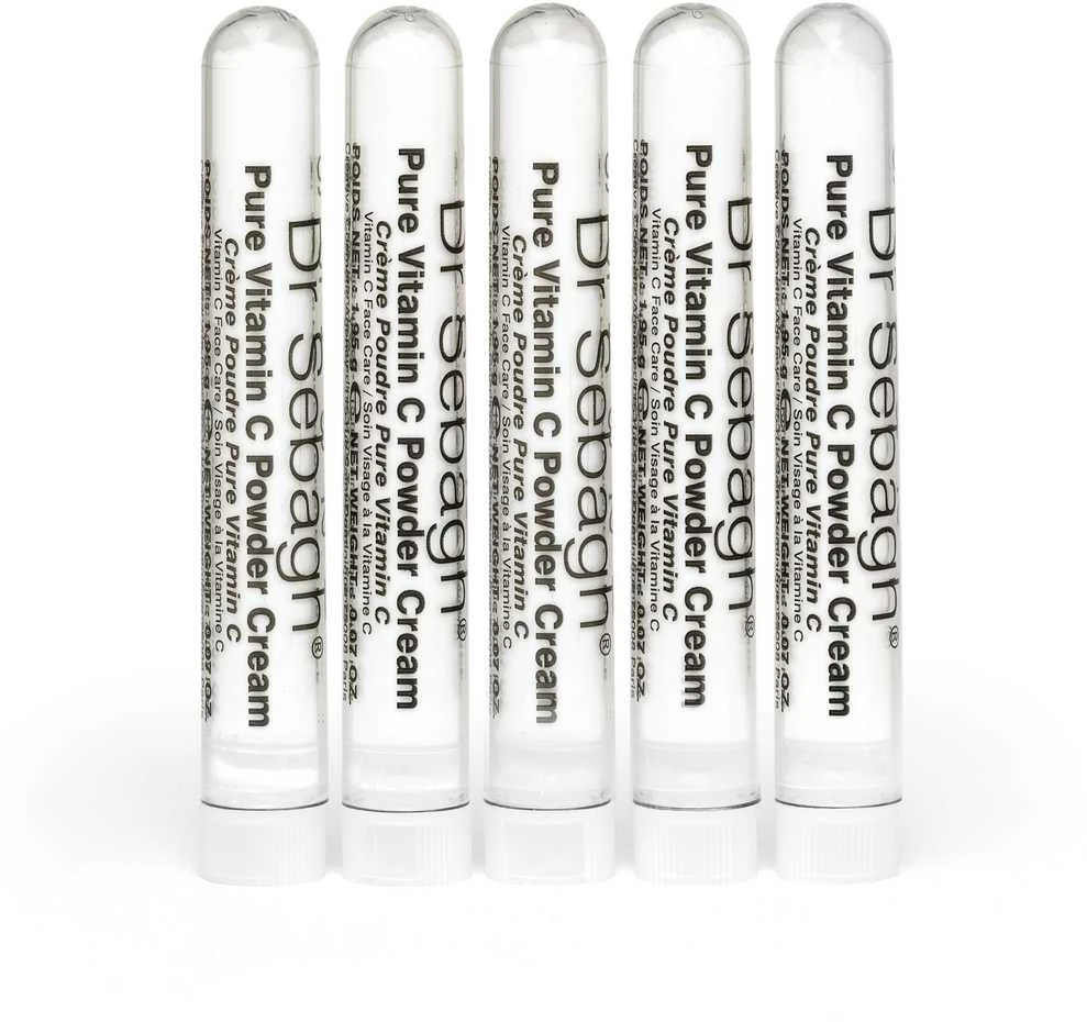 Dr Sebagh Pure Vitamin C Powder Kreminis Revitalising Kreminis veido kremas, 5x1.95 g