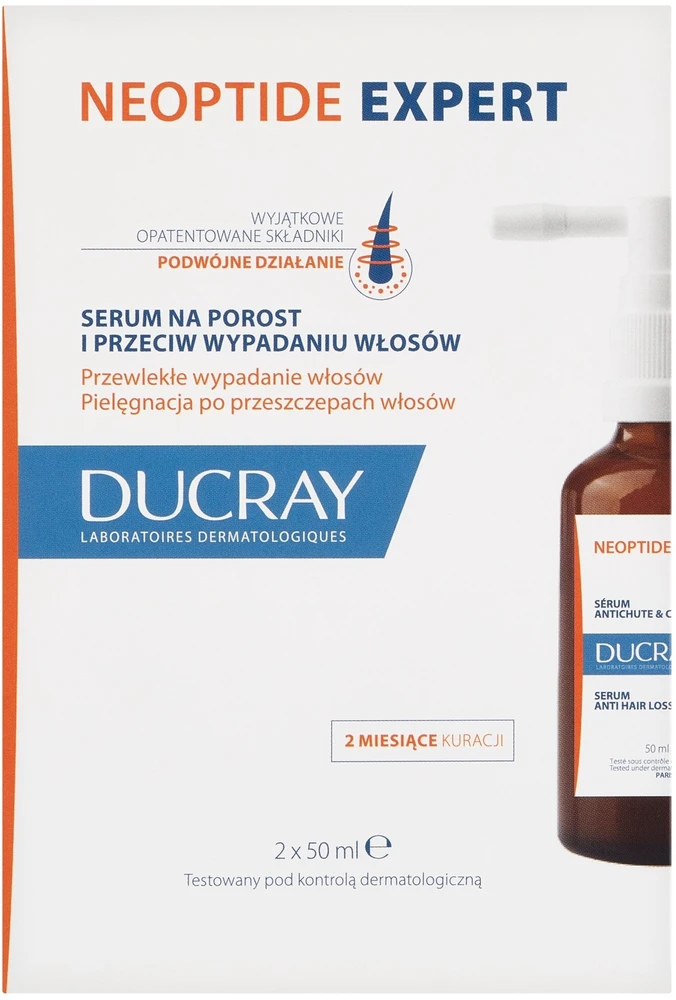 Ducray Neoptide Expert serumas nuo plaukų slinkimo skatinantis naujų plaukų augimą 2x50ml