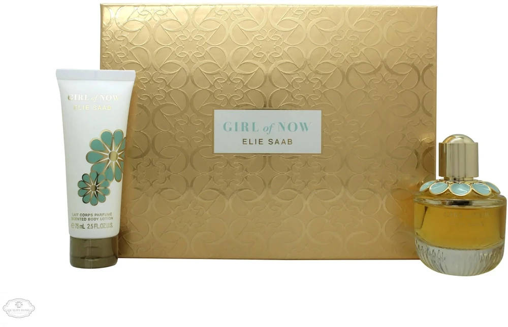 Rinkinys Elie Saab: „Girl of Now“ kvepalai moterims, 50 ml + „Girl of Now“ drėkinamasis tualetinis vanduo, 75 ml