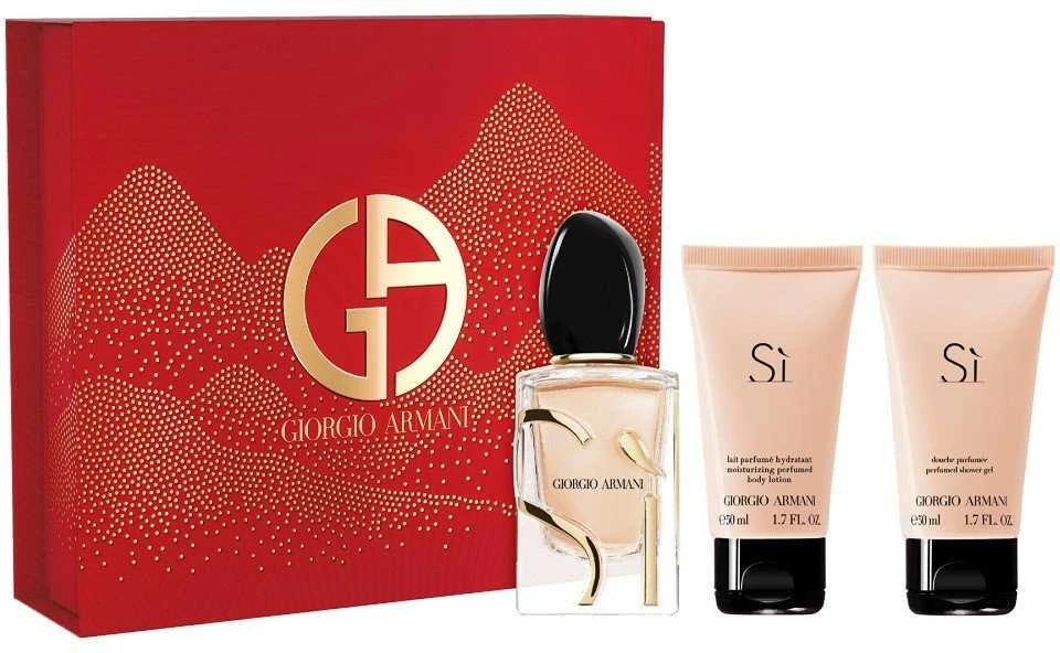 Rinkinys moterims Giorgio Armani Si (EDP, 50 ml + kūno loslonas, 50 ml, dušo želė, 50 ml)