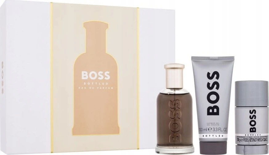 HUGO BOSS Boss Bottled rinkinys vyrams (EDP, 100 ml + dušo želė, 100 ml + dezodorantas, 75 ml)