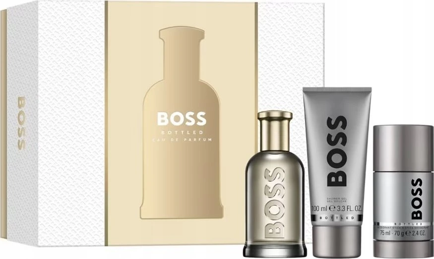 HUGO BOSS Boss Bottled rinkinys vyrams (EDP, 100 ml + dušo želė, 100 ml + dezodorantas, 75 ml)