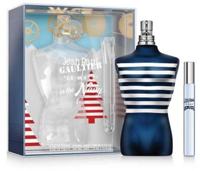 Jean Paul Gaultier rinkinys: Le Male In The Navy tualetinis vanduo vyrams, 125 ml + Le Male In The Navy tualetinis vanduo vyrams, 10 ml