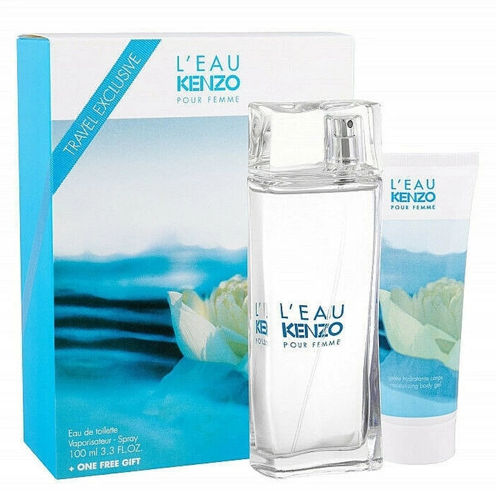 Set Kenzo: L'Eau Eau De Toilette For Women, 100 ml + L'Eau Hydrating Losjonas kūnui, 100 ml