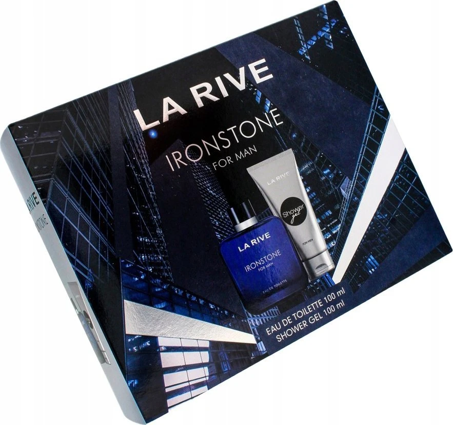 LA RIVE rinkinys vyrams IRONSTONE (tualetinis vanduo 100 ml+dušo želė 100 ml)