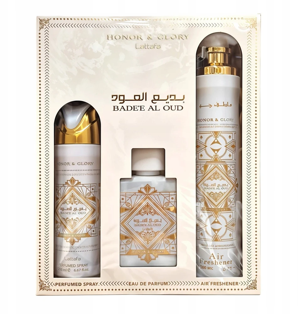„Lattafa Badee Al Oud Honor & Glory“ dovanų rinkinys, 600 ml