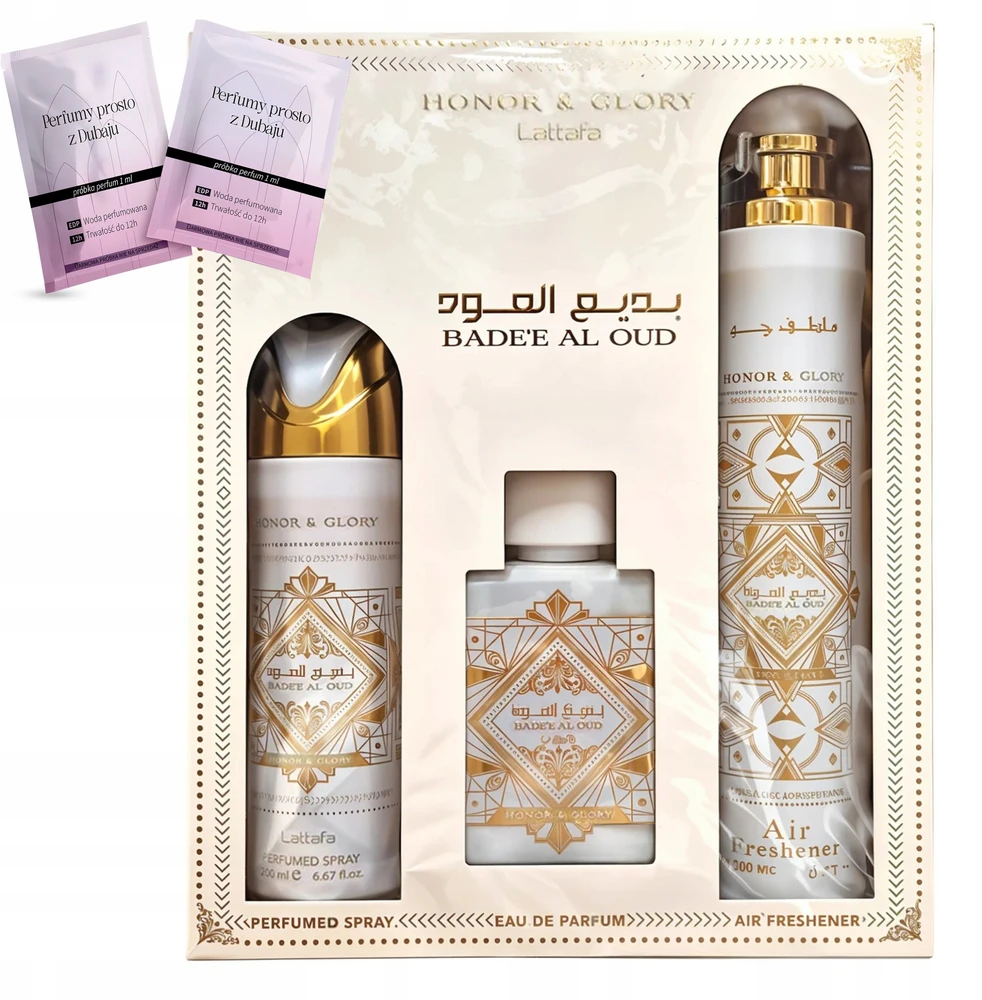 „Lattafa Badee Al Oud Honor & Glory“ dovanų rinkinys, 600 ml