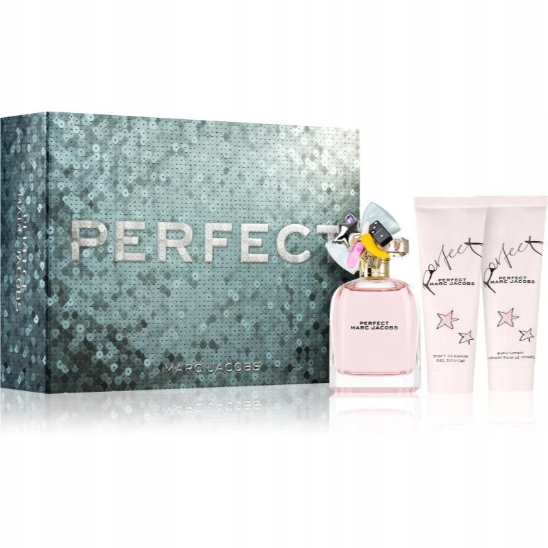 Set Marc Jacobs: Perfect Eau De Parfum For Women, 100 ml + Perfect Hydrating Losjonas kūnui, 75 ml + Perfect Hydrate Dušo želė All Skin Types, 75 ml
