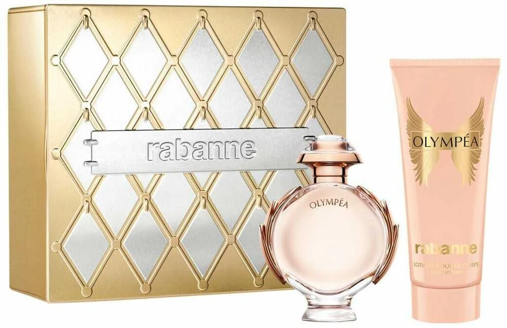 Set Paco Rabanne: Olympea Eau De Parfum For Women, 50 ml + Olympea Losjonas kūnui, 100 ml