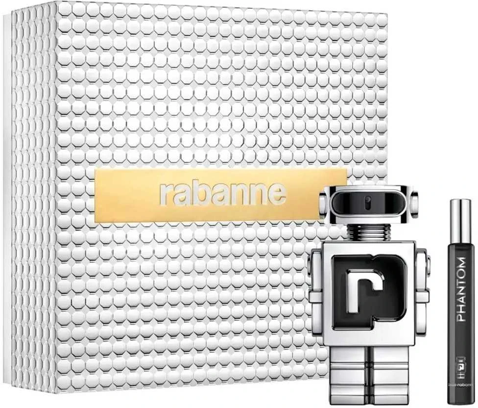 Set Paco Rabanne: Phantom Eau De Toilette For Men, 100 ml + Phantom Eau De Toilette For Men, 10 ml