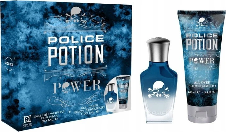 Police Potion Power rinkinys vyrams (EDP, 30 ml + dušo želė, 100 ml)