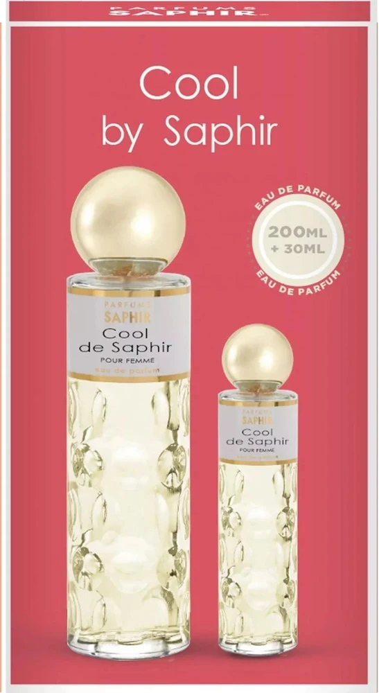 Cool de Saphir Pour Femme komplektas parfuminio vandens purškiklis 200ml + kvepalų vandens purškiklis 30ml