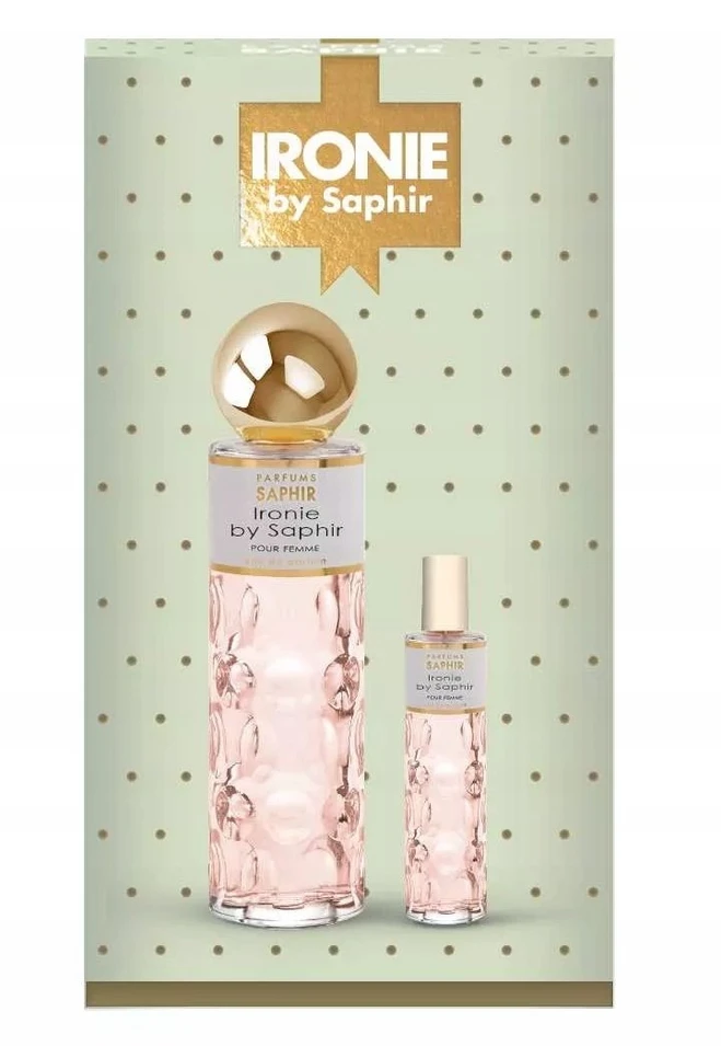 ‎Saphir Ironie Pour Femme komplektas parfuminio vandens purškiklis 200ml + kvepalų vandens purškiklis 30ml