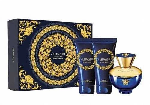 Kvepalų rinkinys moterims Versace Dylan Blue Pour Femme (EDP, 50 ml + kūno losjonas, 50 ml + dušo želė, 50 ml)