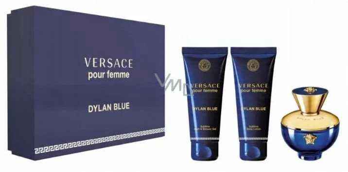 Kvepalų rinkinys moterims Versace Dylan Blue Pour Femme (EDP, 50 ml + kūno losjonas, 50 ml + dušo želė, 50 ml)
