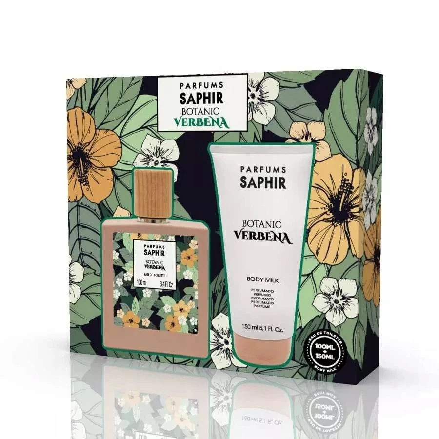 Versace „Saphir Botanic Verbena“ komplektas su tualetiniu vandeniu, purškiamu 100 ml + kūno losjonu, 150 ml