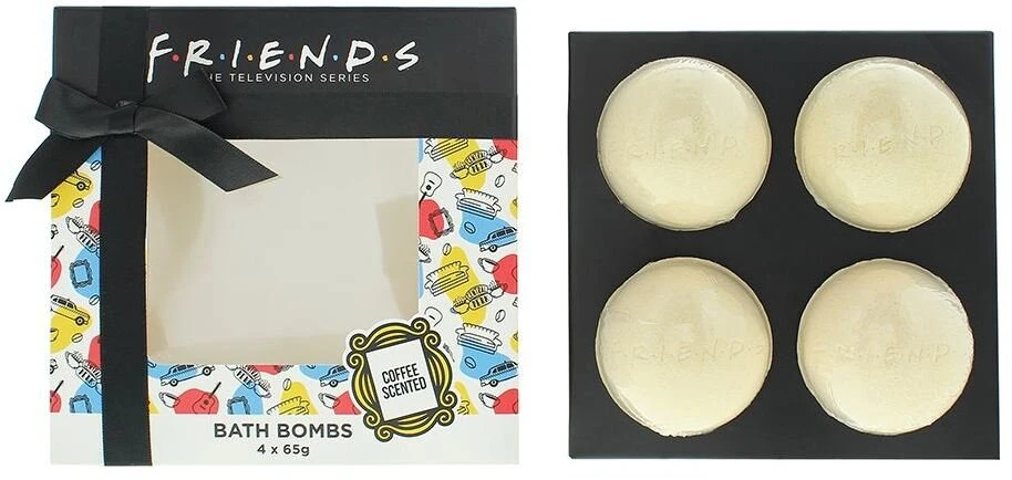Warner Bros Set, , Friends, Relaxing, Coffee, Bath Bomb, Coffee, x4 pcs, 65 g For Women
