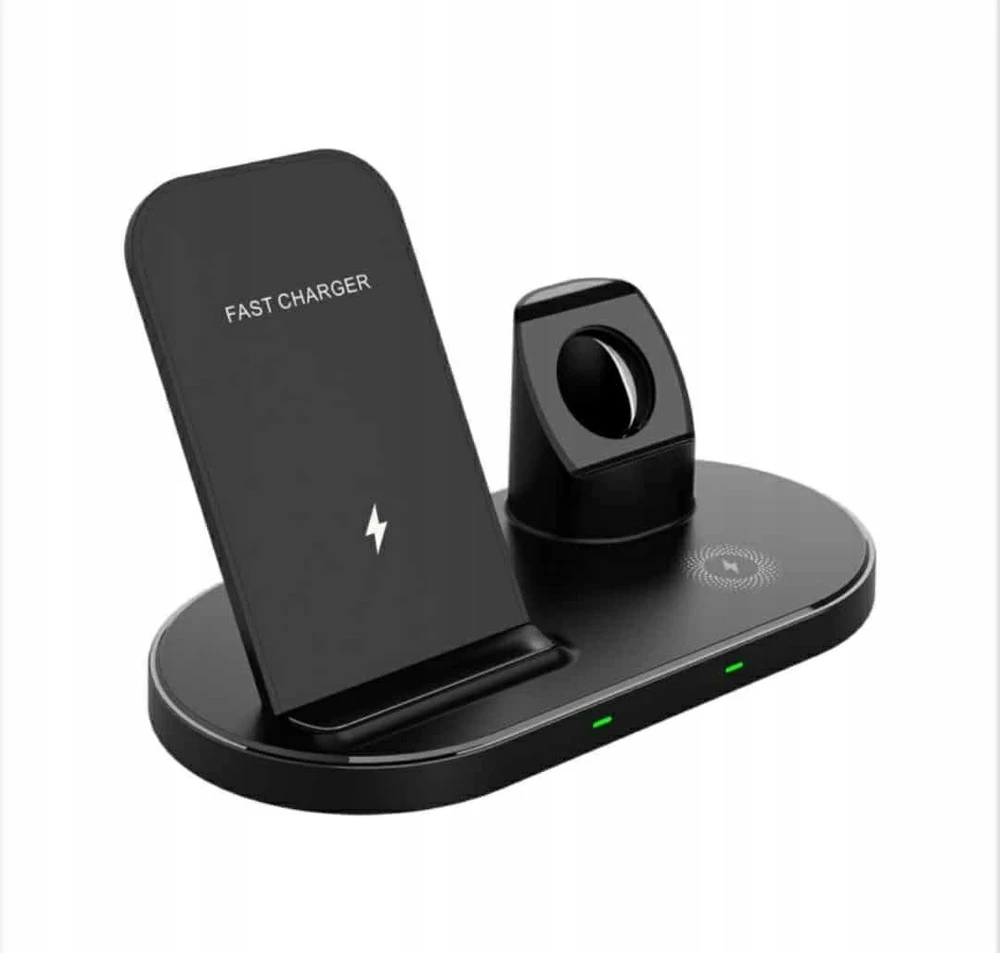 Įkroviklis Setty LK-01 Indukcinė 3w1 Juoda (GSM116386)