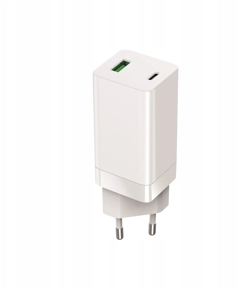 Setty GAN sieninis įkroviklis PD+QC USB + USB-C 65W LSI-02 baltas JO