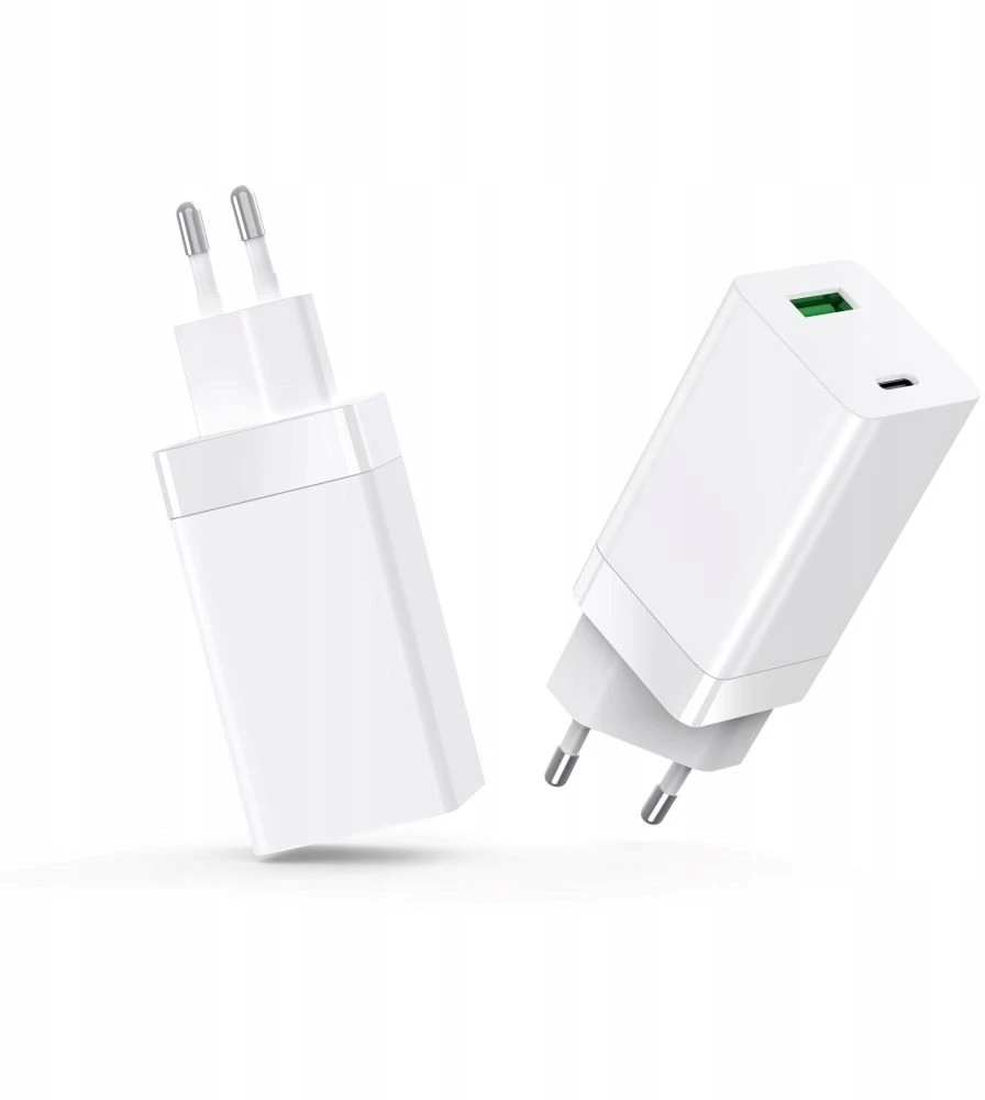 Setty GAN sieninis įkroviklis PD+QC USB + USB-C 65W LSI-02 baltas JO
