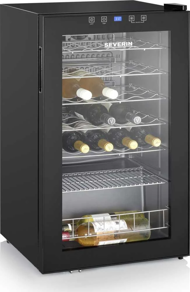 SEVERIN WKS 8908 Šaldytuvas do wina 33 butelki 95L juoda