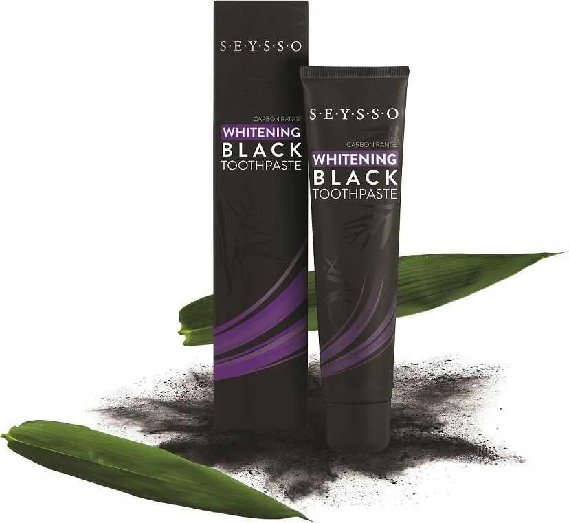 Seysso Carbon Juodas - balinanti dantų pasta su aktyvuota anglimi 75 ml
