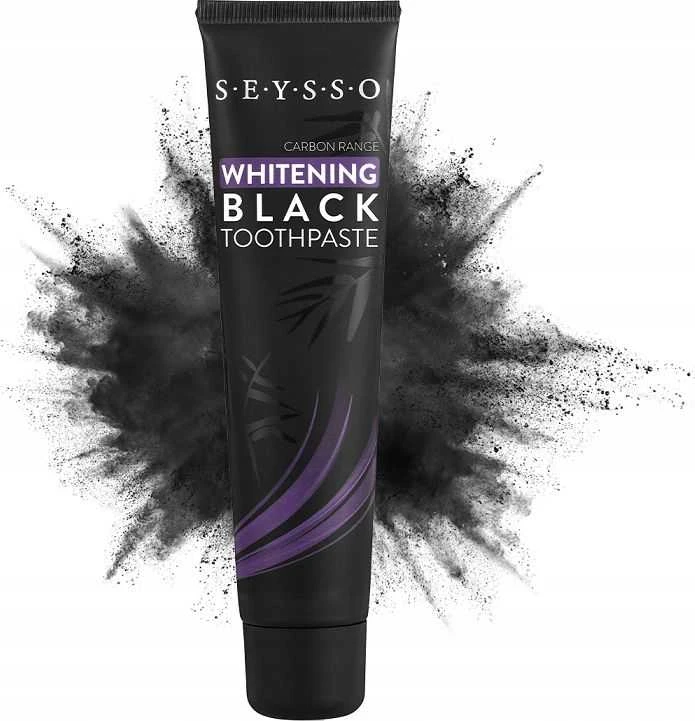 Seysso Carbon Juodas - balinanti dantų pasta su aktyvuota anglimi 75 ml