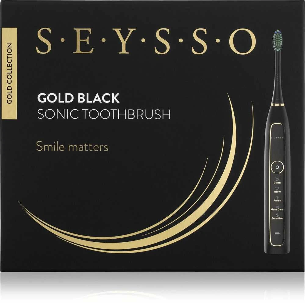 Dantų šepetėlis Šepetėlis Seysso Gold SE03B Juodas