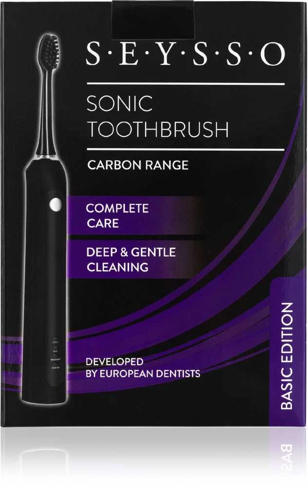 Dantų šepetėlis Šepetėlis Seysso Carbon Basic SE005BLK Juoda