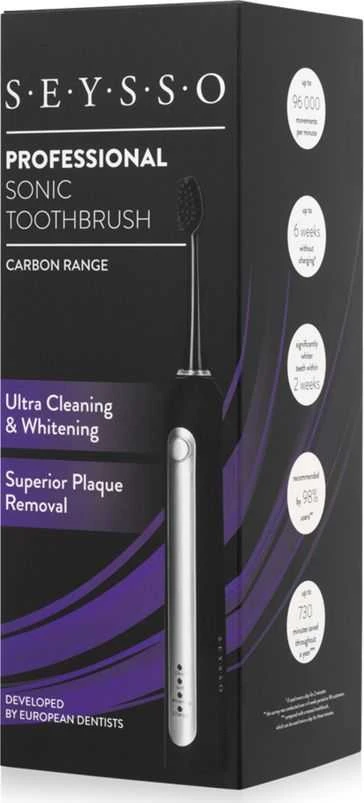 Dantų šepetėlis Šepetėlis Seysso Carbon Professional SE01 Juoda