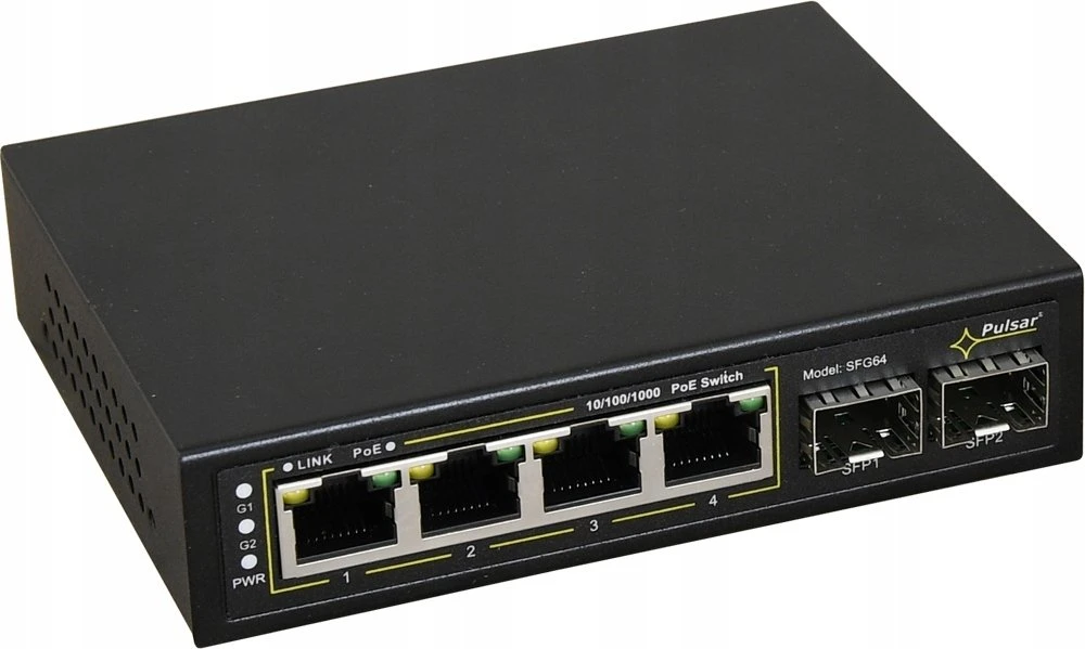 Pulsar SFG64WP PoE komutatorius su 6 prievadais SFG64 be