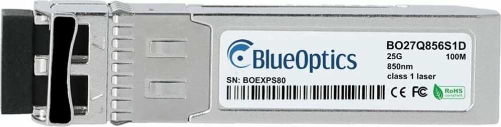 Šakotuvas Nezatříděno SFP Triton „BlueOptics MMA2P00-AS-BO“ tinklo siųstuvo-imtuvo modulis SFP28 850 nm šviesolaidis