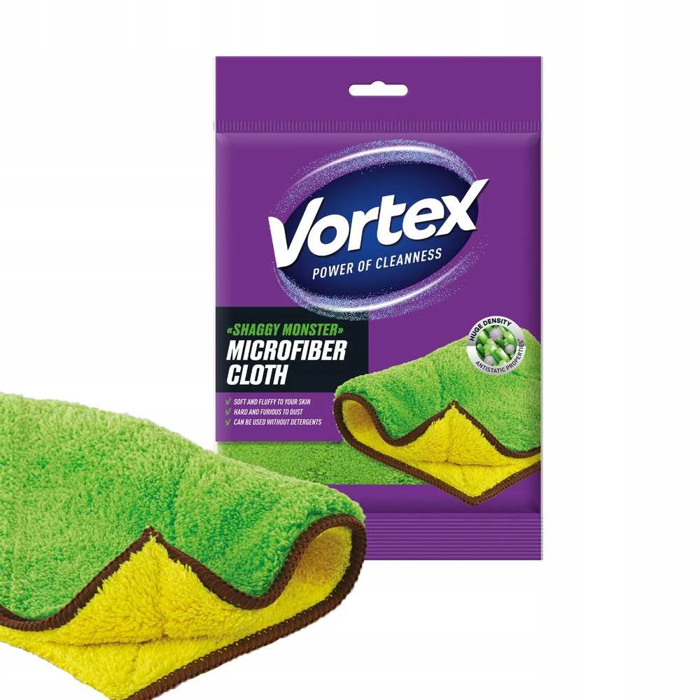 Šluostė Vortex Shaggy Monster, geltona, virtuvei
