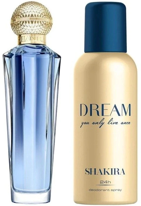 Rinkinys „Shakira: Dream You Only Live Once“ tualetinis vanduo moterims, 80 ml + „Dream You Only Live Once“ dezodorantas purškiklis moterims, 150 ml