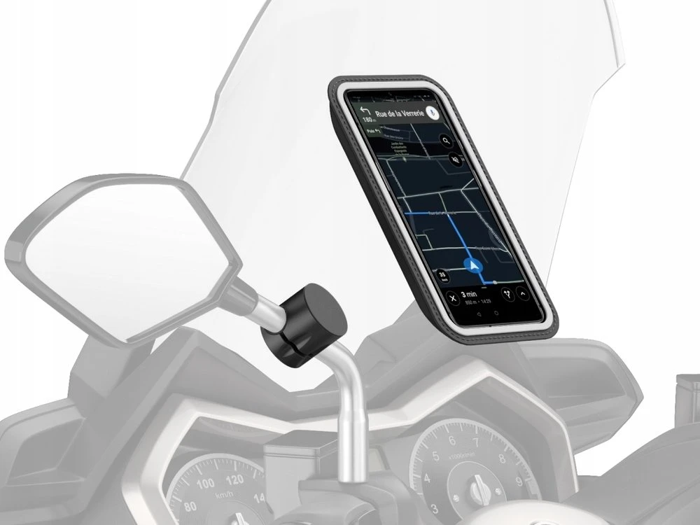 Shapeheart Magnetic phone mount for scooter rear view mirror (SCOOT_CLIP_XL#XL)