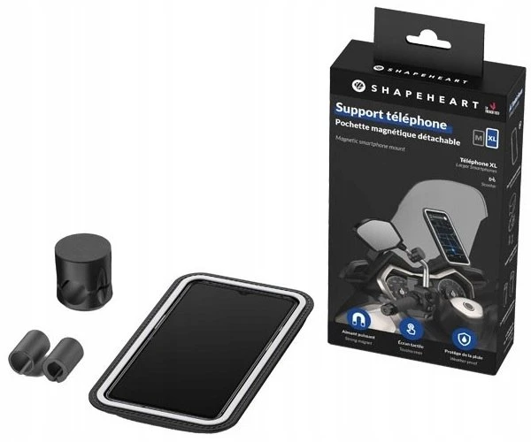 Shapeheart Magnetic phone mount for scooter rear view mirror (SCOOT_CLIP_XL#XL)