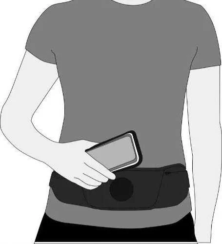 Shapeheart Pas bėgiojimui su pokrowcem na telefon na biodra BELT AMZ roz.XL < 16,5 cm