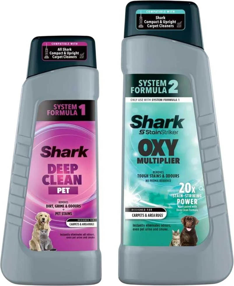 Valymo priemonių rinkinys, skirtas „Shark StainStriker Pet“ 946 ml / 473 ml