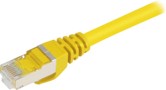 Sharkoon 0.25m Cat.6 S/FTP - 0.25 m - Cat6 - S/FTP (S-STP) - RJ-45 - RJ-45 - Geltona