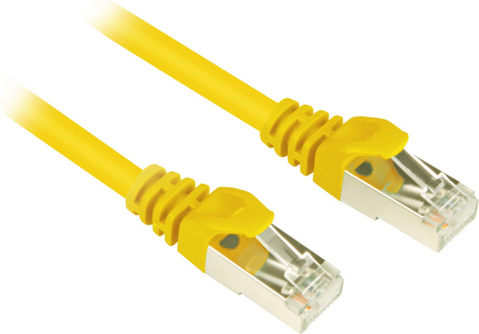Sharkoon Patchkabel RJ45 Cat.6 SFTP (gelb, 2 Meter)
