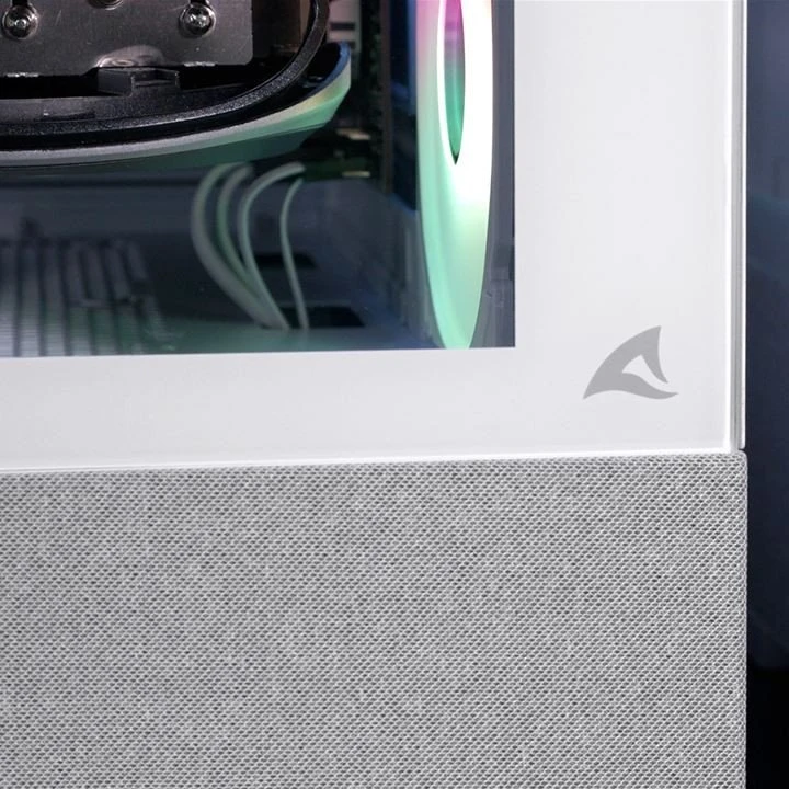 SHK Sharkoon MK7 ARGB mATX Case 2xGlass Baltas