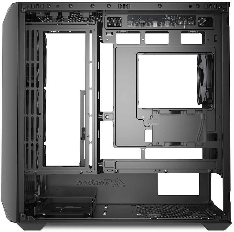Sharkoon MK3 RGB, Tower tipo korpusas - juodas, grūdintas stiklas
