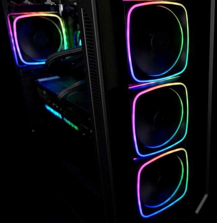 Sharkoon korpuso ventiliatoriai su RGB LED apšvietimu