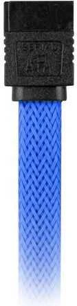 Sharkoon Sata III Kabelis sleeve (blau, 30 cm)