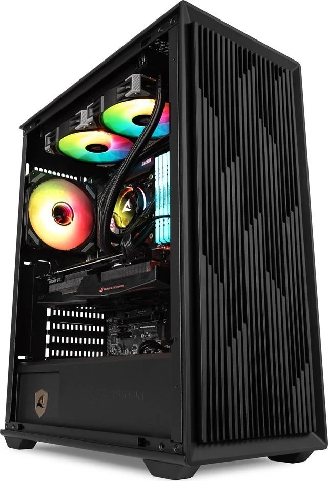 Sharkoon VK2 RGB ATX 1xGlas Juodas