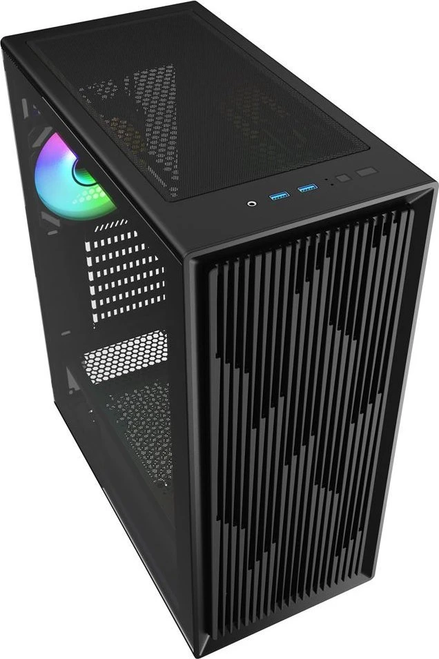 Sharkoon VK2 RGB ATX 1xGlas Juodas