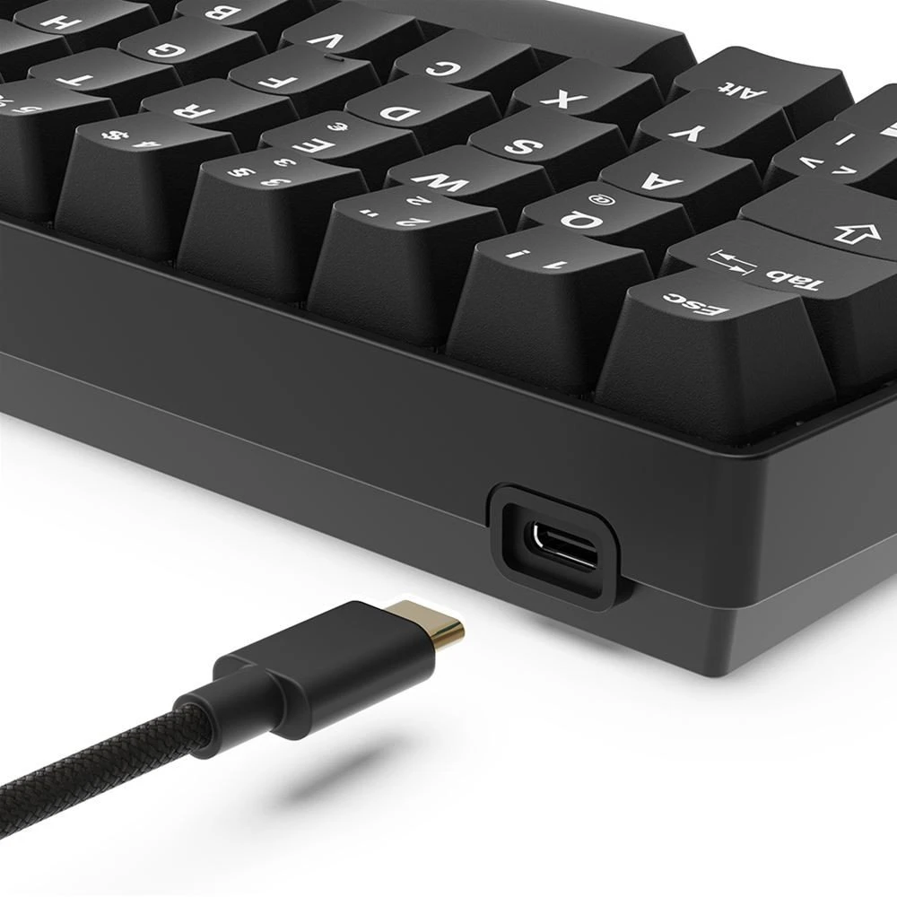 Sharkoon SKILLER SGK50 S4 Gen2 PBT, Gaming-klaviatūra - juodas, DE-išdėstymas, Gateron G Pro 3.0 Geltona